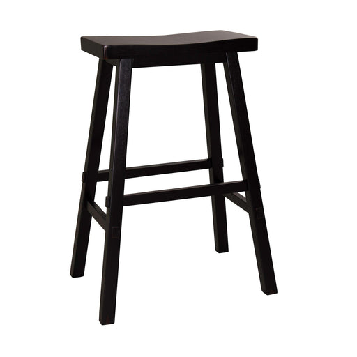 Creations 30 Inch Sawhorse Barstool - Black (RTA) - Furniture World
