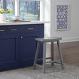 Creations 24 Inch Sawhorse Counter Stool- Gray - Furniture World