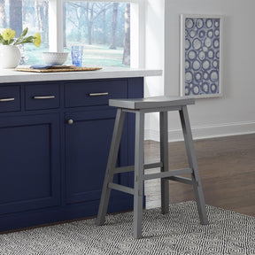 Creations 30 Inch Sawhorse Stool- Gray - Furniture World