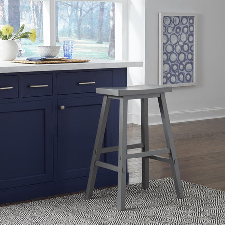 Creations 30 Inch Sawhorse Stool- Gray - Furniture World
