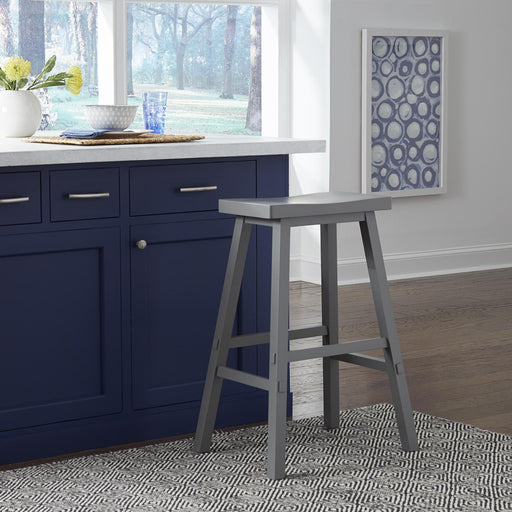 Creations 30 Inch Sawhorse Stool- Gray - Furniture World