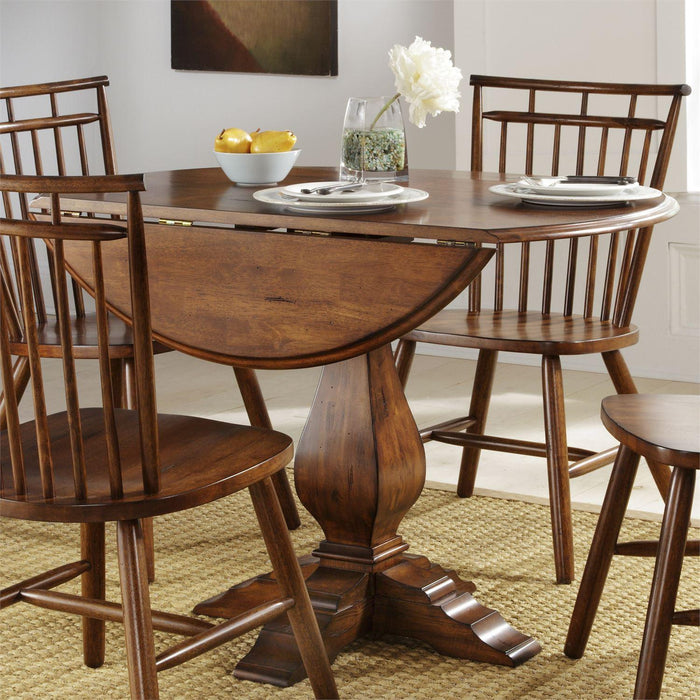 Creations Round Drop Leaf Table - Furniture World