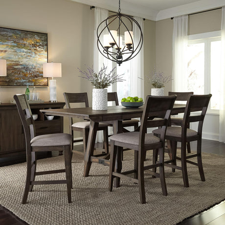 Double Bridge 7 Piece Gathering Table Set - Furniture World
