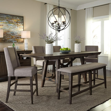 Double Bridge Opt 6 Piece Gathering Table Set - Furniture World
