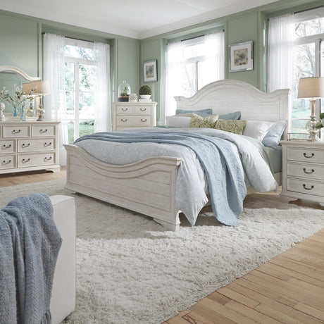Bayside King Panel Bed, Dresser & Mirror, Chest, Nightstand - Furniture World