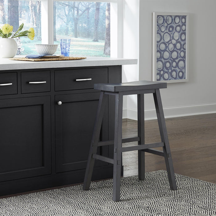 Creations 30 Inch Sawhorse Stool- Slate - Furniture World