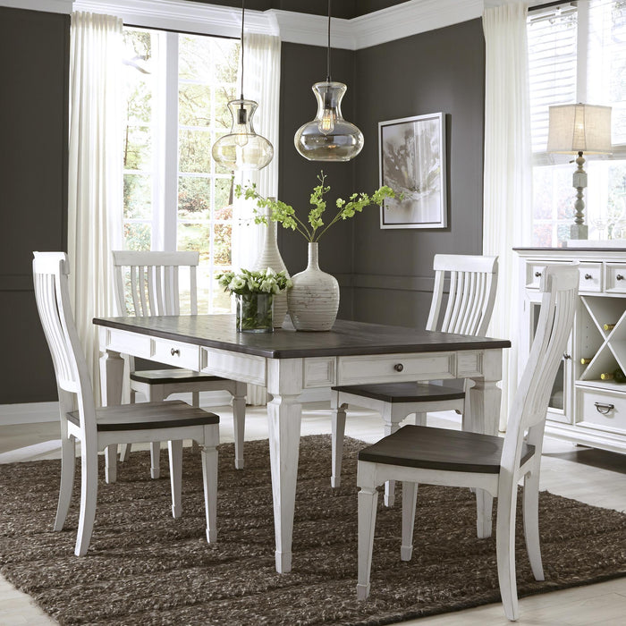 Allyson Park 5 Piece Rectangular Table Set - Furniture World