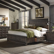 Thornwood Hills King Two Sided Storage Bed, Dresser & Mirror, Chest, Nightstand - Furniture World