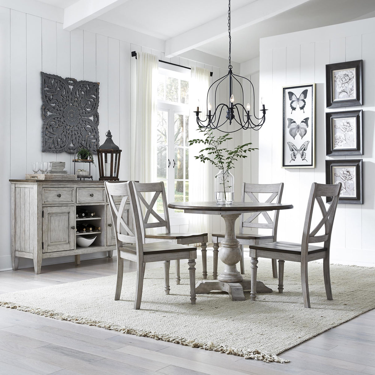 Cottage Lane 5 Piece Drop Leaf Set - Furniture World