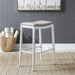 Vintage Series Backless Uph Barstool- Antique White - Furniture World