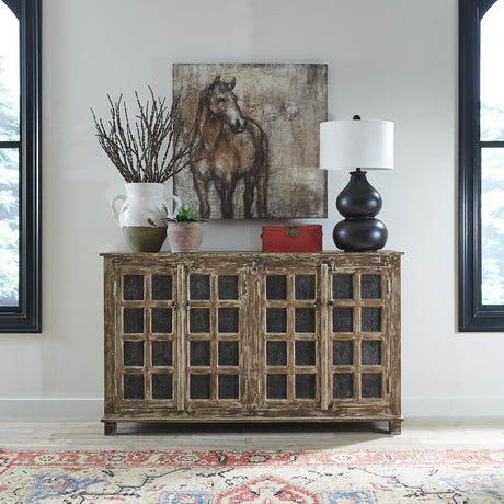 Danbury Mills 4 Door Accent Cabinet - Furniture World