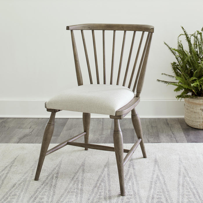 Americana Farmhouse Uph Seat Windsor Chair (RTA) - Furniture World