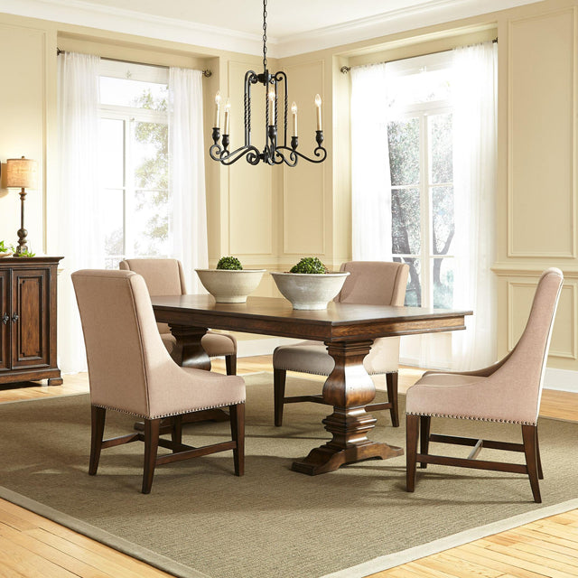 Armand 5 Piece Trestle Table Set - Furniture World