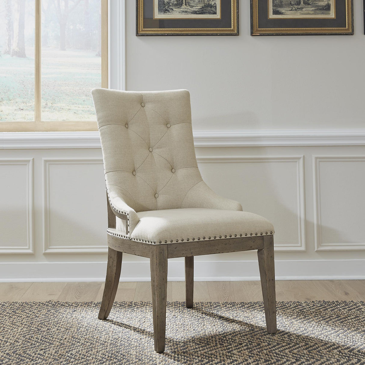 Americana Farmhouse Uph Shelter Side Chair (RTA) - Furniture World