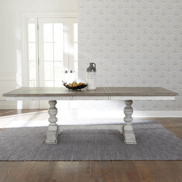 Whitney Trestle Table Set - Furniture World