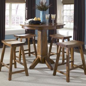 Creations 30 Inch Sawhorse Stool - Tobacco (RTA) - Furniture World