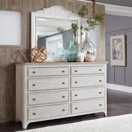 Farmhouse Reimagined Dresser & Mirror - Furniture World