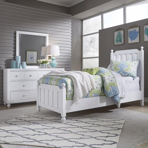 Cottage View Twin Panel Bed, Dresser & Mirror - Furniture World