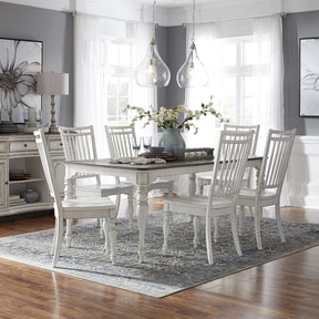 Magnolia Manor Opt 7 Piece Leg Table Set - Furniture World