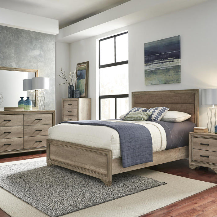 Sun Valley King California Uphosltered Bed, Dresser & Mirror, Chest, Nightstand - Furniture World