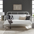Vintage Series Twin Metal Day Bed - Antique White - Furniture World