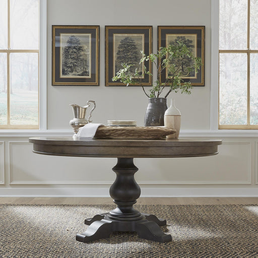 Americana Farmhouse Opt Pedestal Table - Furniture World
