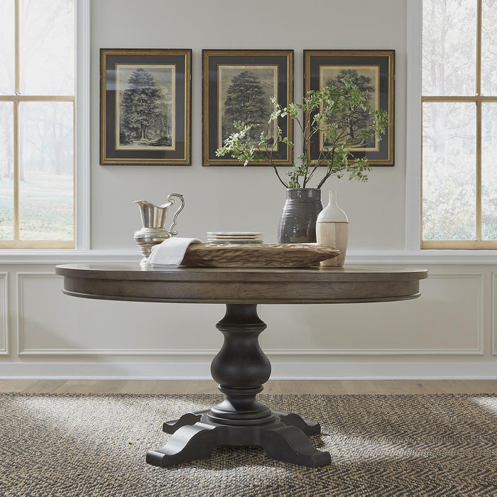 Americana Farmhouse Opt Pedestal Table - Furniture World