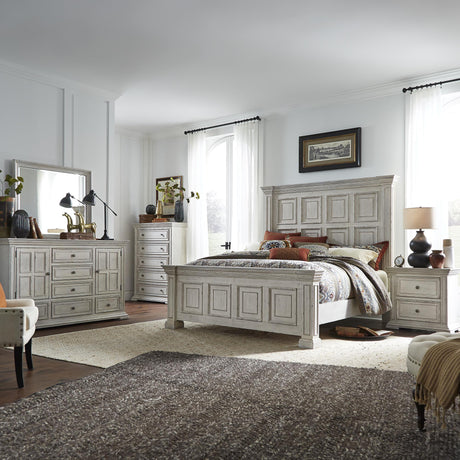 Big Valley King California Panel Bed, Dresser & Mirror, Chest, Nightstand - Furniture World