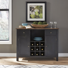 Carolina Crossing Server- Black - Furniture World