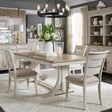 Farmhouse Reimagined Opt 5 Piece Trestle Table Set - Furniture World