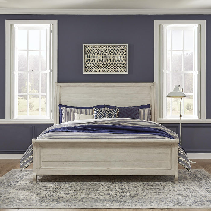 Farmhouse Reimagined Queen Sleigh Bed - Furniture World
