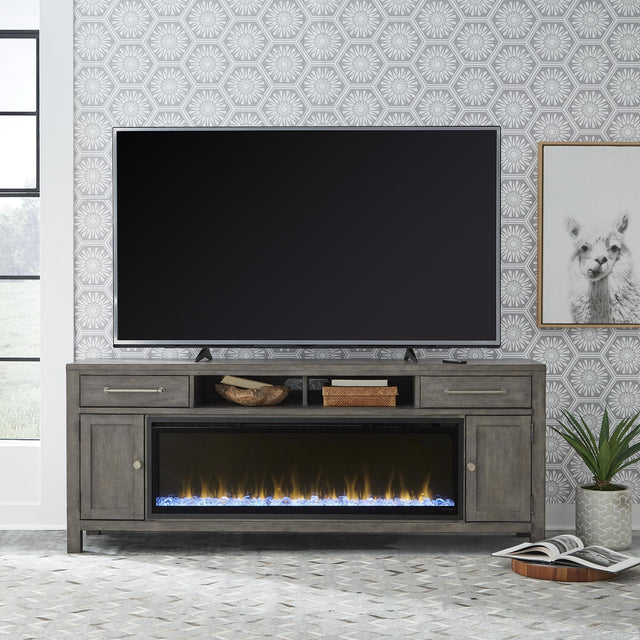Fireplace TV Consoles 406 78 Inch Console w/ Fire - Furniture World