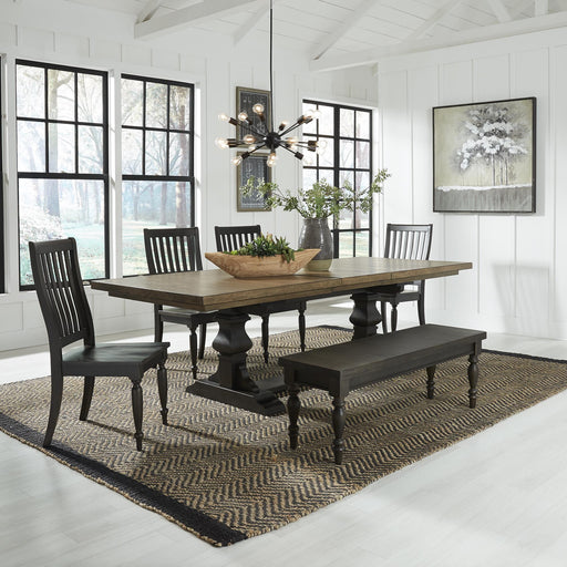Harvest Home 6 Piece Trestle Table Set - Furniture World