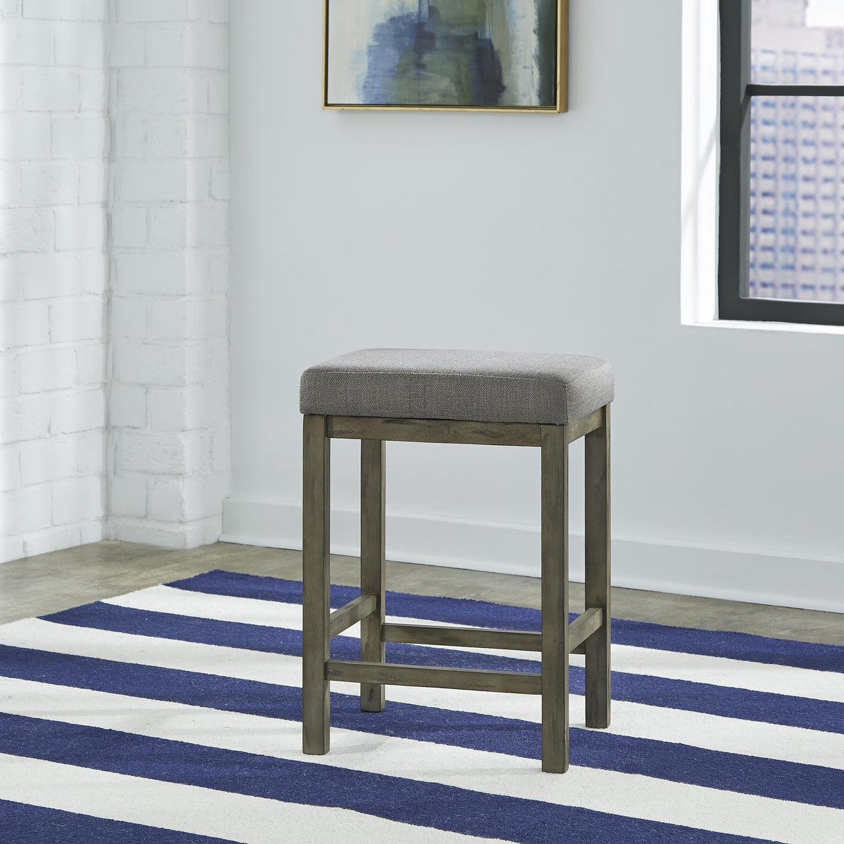 Hayden Way Uph Console Stool - Furniture World