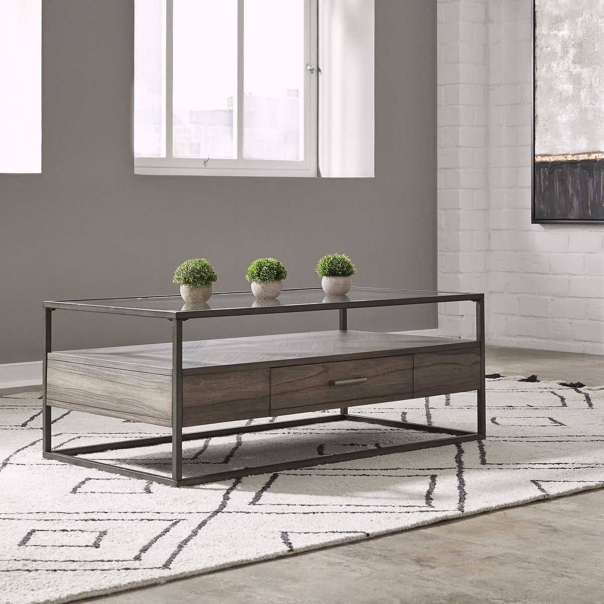Jamestown Rectangular Cocktail Table - Furniture World