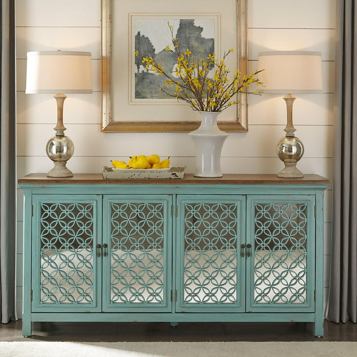 Kensington 4 Door Accent Cabinet - Furniture World