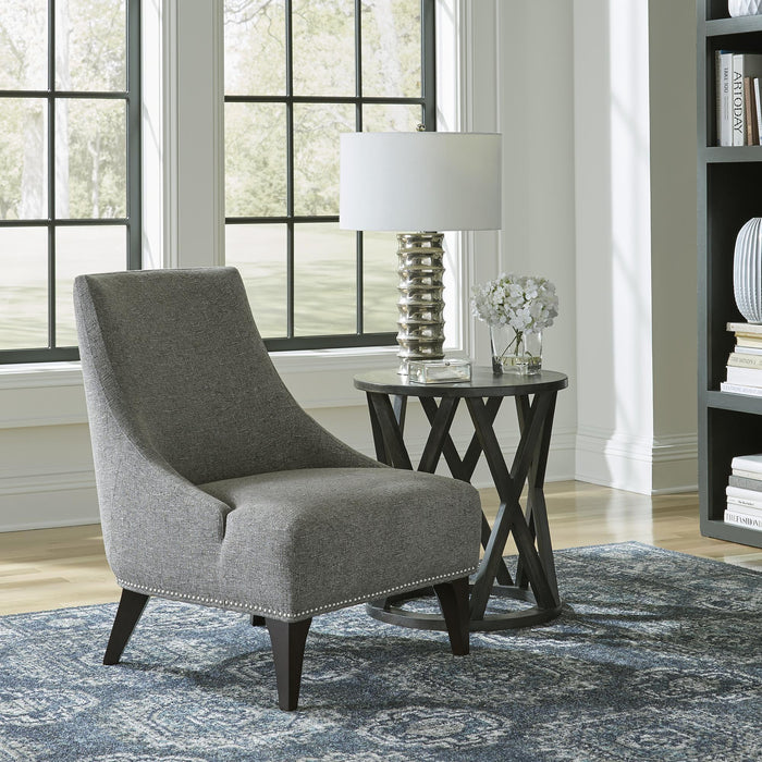 Kendall Upholstered Accent Chair - Charcoal - Furniture World