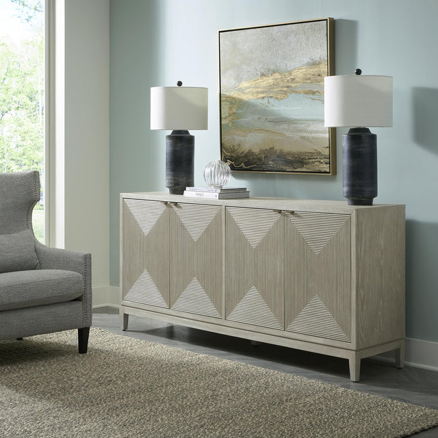 Kinsley 4 Door Accent Cabinet - Furniture World
