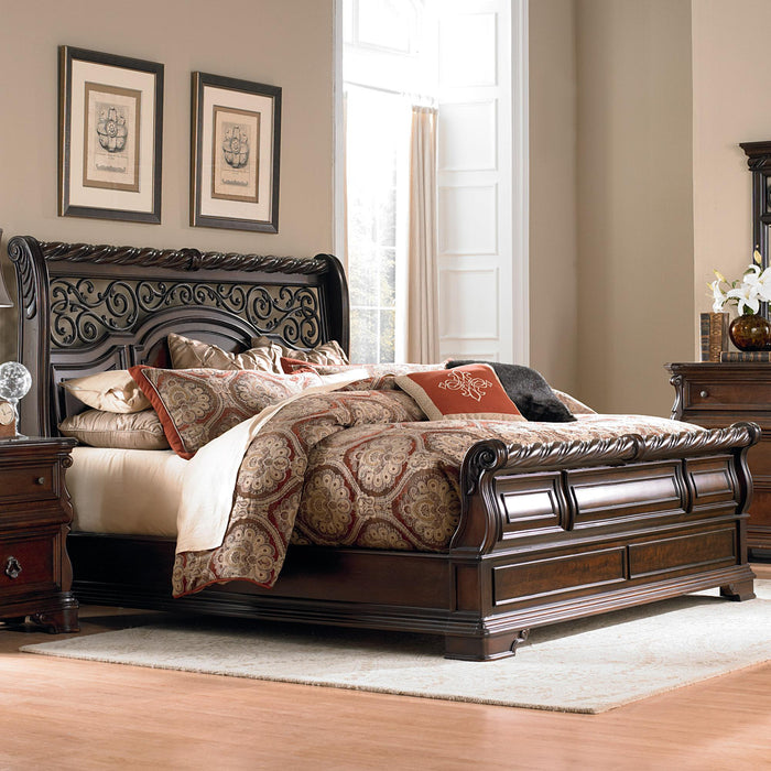 Arbor Place California King Sleigh Bed - Furniture World