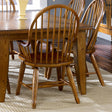 Treasures Bow Back Arm Chair - Oak - Furniture World
