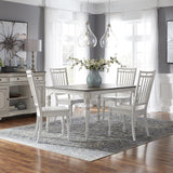 Magnolia Manor Opt 5 Piece Leg Table Set - Furniture World