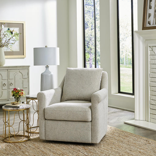 Landcaster Upholstered Accent Chair - Pebble - Furniture World