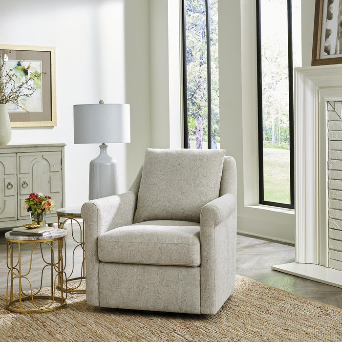 Landcaster Upholstered Accent Chair - Pebble - Furniture World