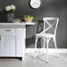 Vintage Series X Back Counter Chair - Antique White - Furniture World