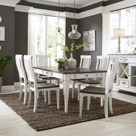 Allyson Park 7 Piece Rectangular Table Set - Furniture World