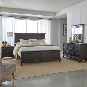 Allyson Park Queen Panel Bed, Dresser & Mirror, Nightstand - Furniture World