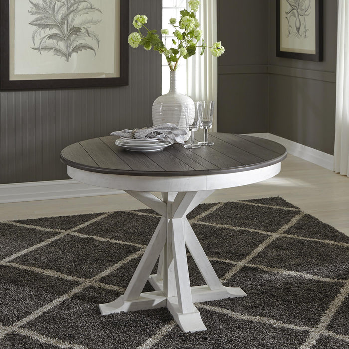 Allyson Park Pedestal Table - Furniture World