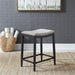 Vintage Series Backless Uph Counter Chair- Black - Furniture World