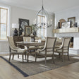 Americana Farmhouse 7 Piece Leg Table Set - Furniture World