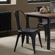 Vintage Series Bow Back Side Chair - Black - Furniture World